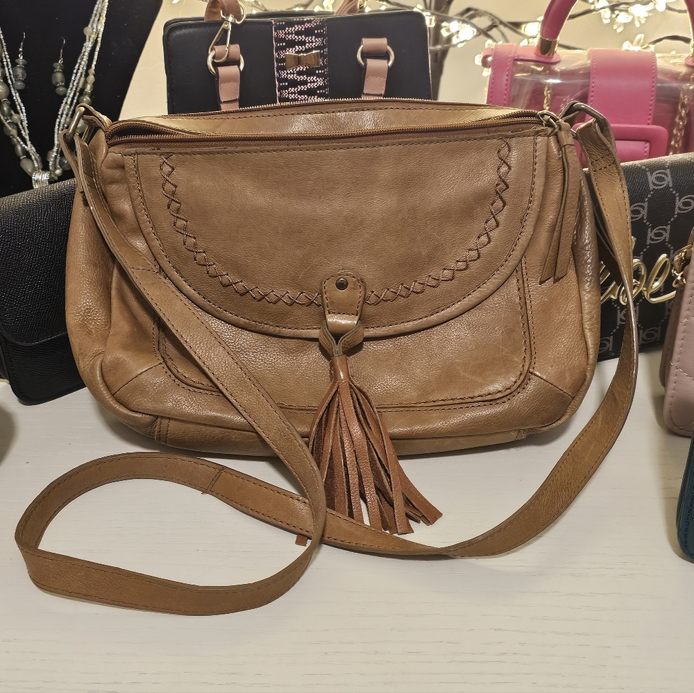 High Quality Leather Brown Bag by BORN